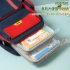 Student L-shaped transparent mesh book bag, three-layer thickened classification file bag, large-capacity homework storage bag, subject bag Application Scenario
